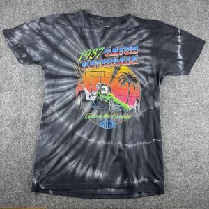 VTG NHRA 1987 Gator Nationals T-Shirt Size M Black Retro Car Graphic Cotton Men